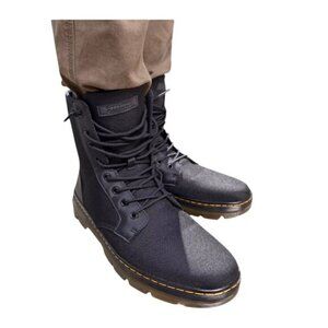 Dr. Martens Combs Lug Sole Black Combat Boots Unisex Size 9 Men / 11 Women